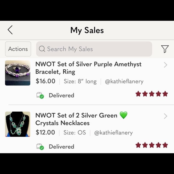 BOGO 2 x $10 NWOT “Rhinestones Hand Chain Evening Bracelet” - Picture 7 of 7